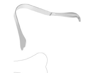 ХАРІНГТОН ШПАТЕЛЬ ГНУЧК. 175X64MM 295MM